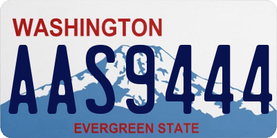 WA license plate AAS9444