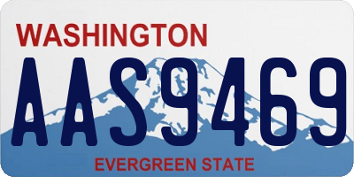 WA license plate AAS9469