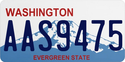 WA license plate AAS9475
