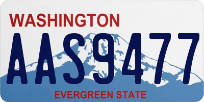 WA license plate AAS9477