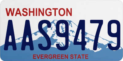 WA license plate AAS9479