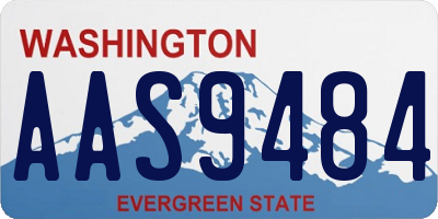 WA license plate AAS9484