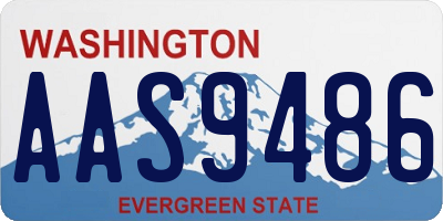 WA license plate AAS9486