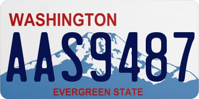 WA license plate AAS9487