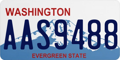 WA license plate AAS9488