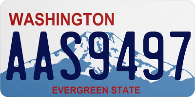 WA license plate AAS9497