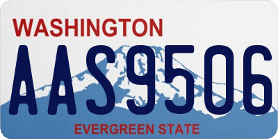 WA license plate AAS9506