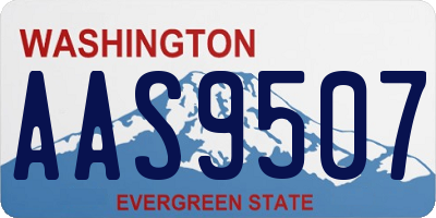 WA license plate AAS9507