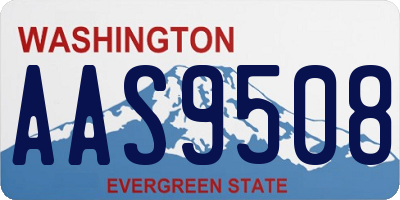 WA license plate AAS9508