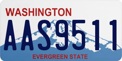 WA license plate AAS9511