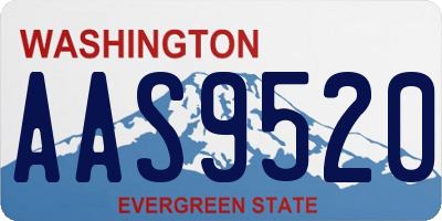 WA license plate AAS9520