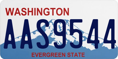 WA license plate AAS9544