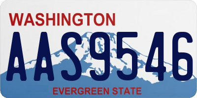 WA license plate AAS9546