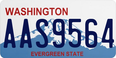 WA license plate AAS9564