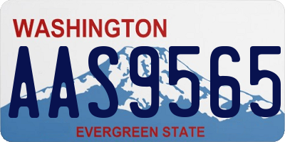 WA license plate AAS9565