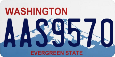 WA license plate AAS9570