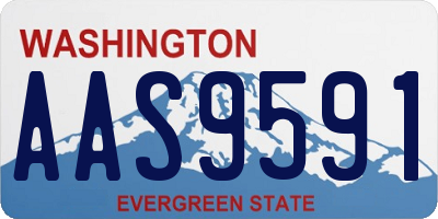 WA license plate AAS9591