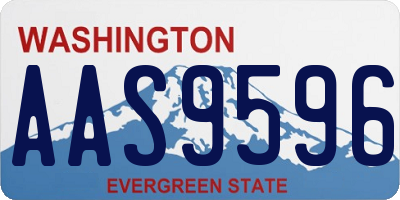 WA license plate AAS9596