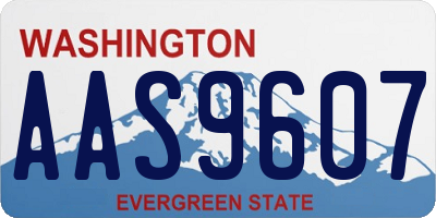 WA license plate AAS9607