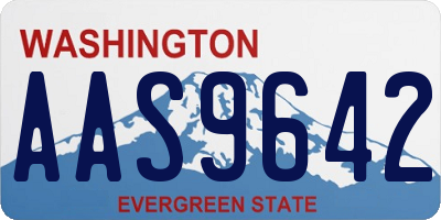 WA license plate AAS9642