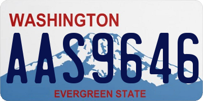 WA license plate AAS9646