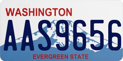 WA license plate AAS9656