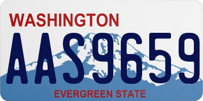 WA license plate AAS9659