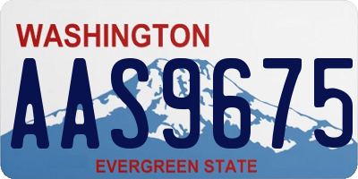 WA license plate AAS9675