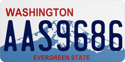 WA license plate AAS9686