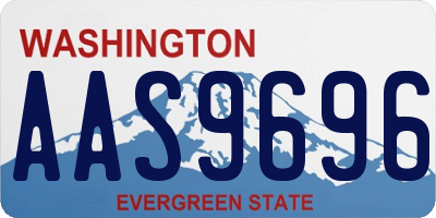 WA license plate AAS9696