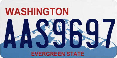 WA license plate AAS9697