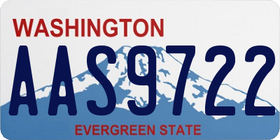 WA license plate AAS9722