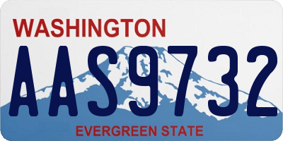 WA license plate AAS9732