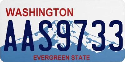 WA license plate AAS9733