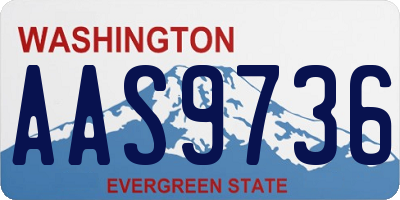 WA license plate AAS9736