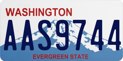 WA license plate AAS9744