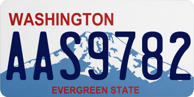 WA license plate AAS9782