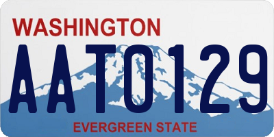 WA license plate AAT0129