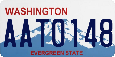 WA license plate AAT0148