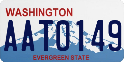 WA license plate AAT0149