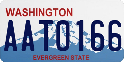 WA license plate AAT0166
