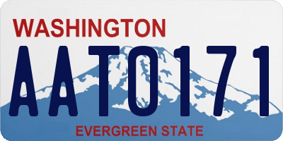WA license plate AAT0171