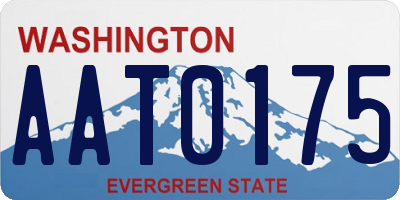 WA license plate AAT0175
