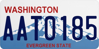 WA license plate AAT0185