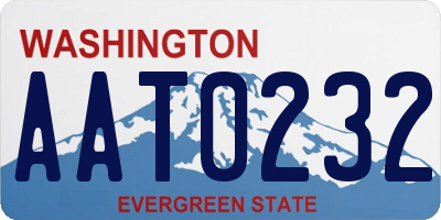 WA license plate AAT0232