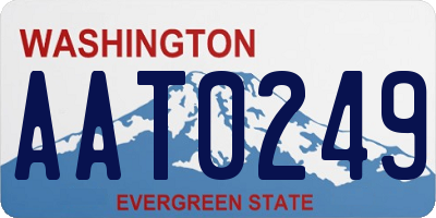 WA license plate AAT0249