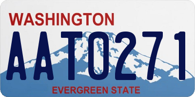 WA license plate AAT0271