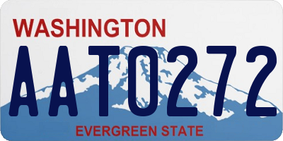 WA license plate AAT0272