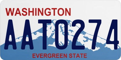 WA license plate AAT0274