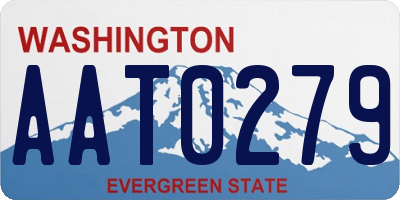 WA license plate AAT0279